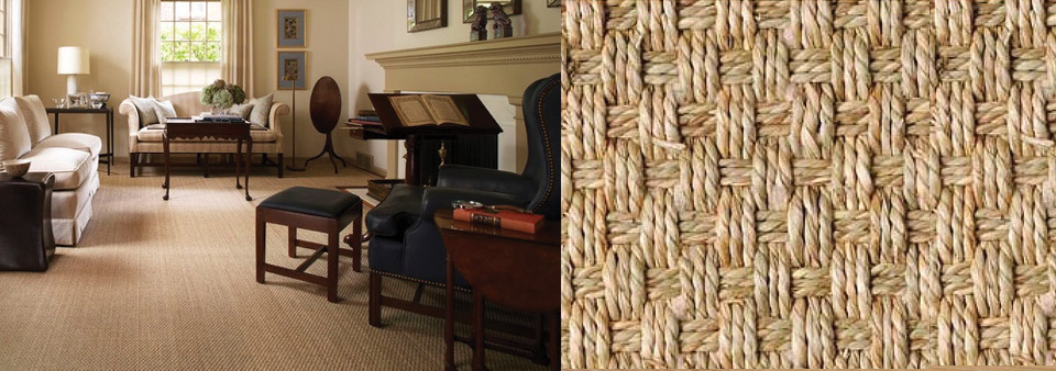 Intercarpets, natural fibres, floor covering, jute, sisal, seagrass